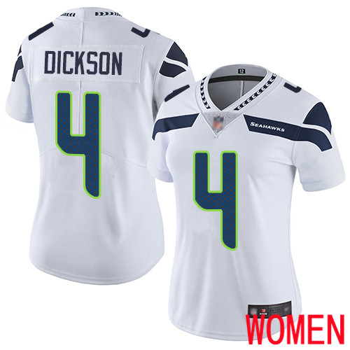 Seattle Seahawks Limited White Women Michael Dickson Road Jersey NFL Football #4 Vapor Untouchable